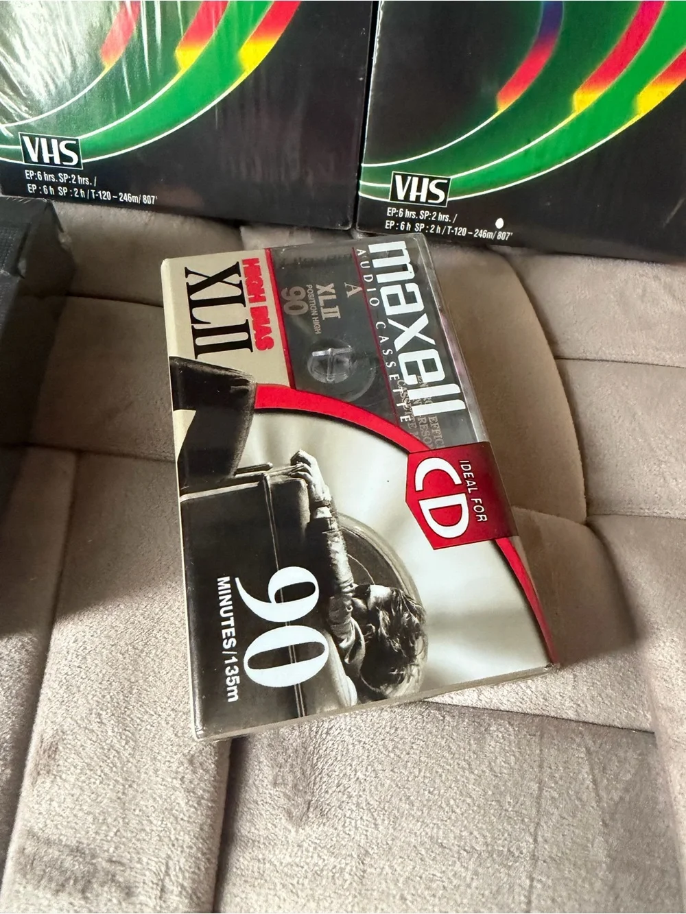 Set of Fujifilm HQ VHS Tapes - Mix of HQ120 & HQ160 in Black Packaging New